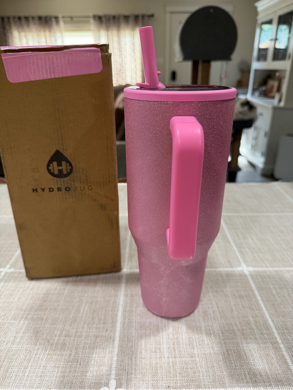 40oz Pretty In Pink HydroJug - Picture 2 of 8